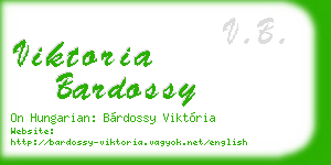 viktoria bardossy business card