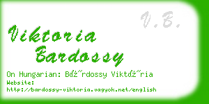 viktoria bardossy business card